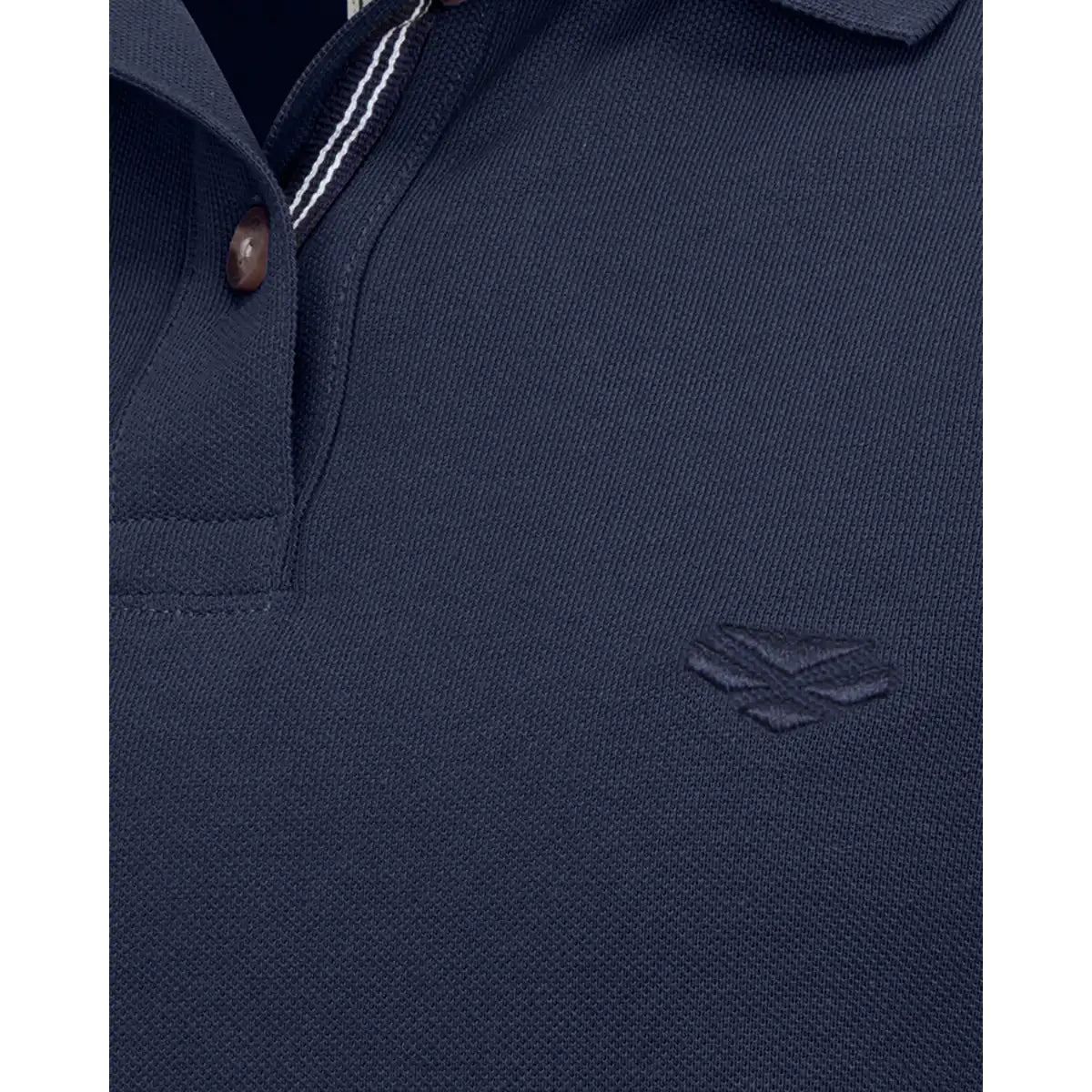 Hoggs of Fife Cora Ladies Pique Polo Shirt - Navy - Logo Detail Hoggs of Fife Cora Ladies Pique Polo Shirt - Navy - Logo Detail