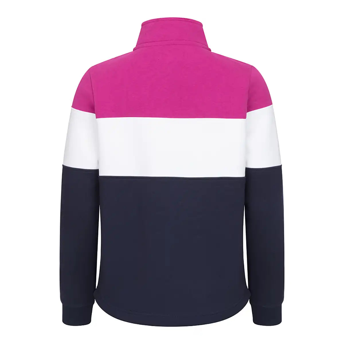 Hoggs of Fife Dumfries 1888 Ladies Quarter Zip Sweatshirt - Berry/White/Navy Hoggs of Fife Dumfries 1888 Ladies Quarter Zip Sweatshirt - Berry/White/Navy