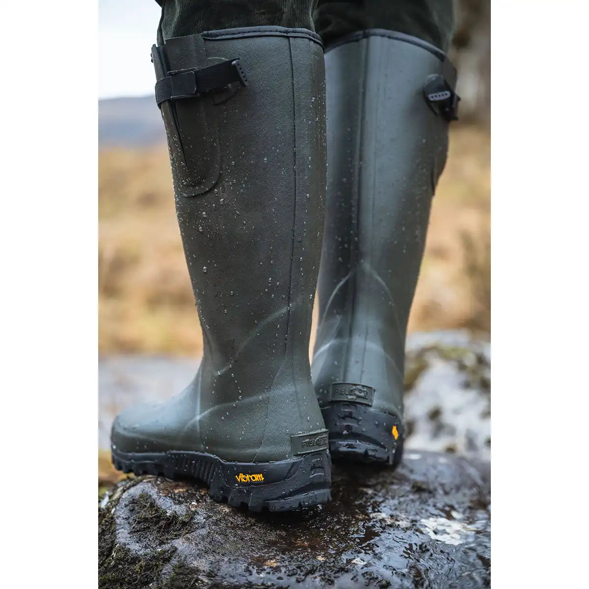 Hoggs of Fife Field Sport Neoprene-Lined Wellington Boots - Rear Hoggs of Fife Field Sport Neoprene-Lined Wellington Boots - Rear