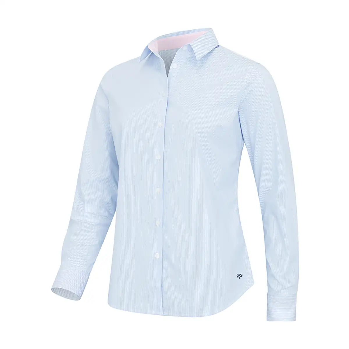 Hoggs of Fife Ingliston Ladies Stretch Stripe Shirt - Front Hoggs of Fife Ingliston Ladies Stretch Stripe Shirt - Front
