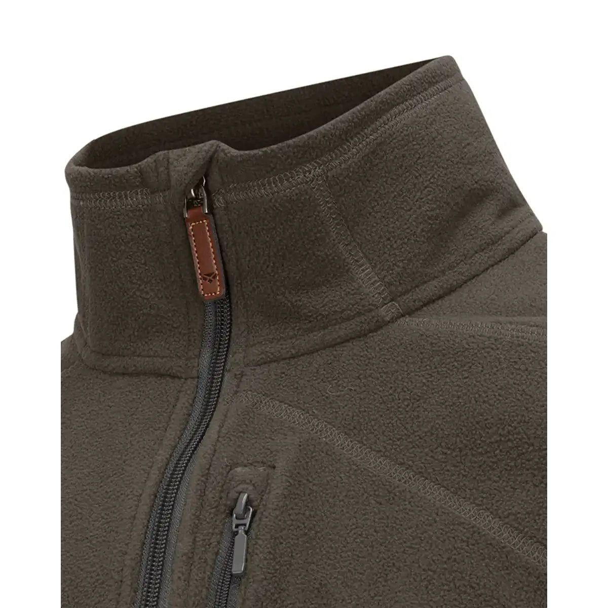 Hoggs of Fife Islander Techpro 1/4 Zip Sweatshirt - Beluga - Zip Detail Hoggs of Fife Islander Techpro 1/4 Zip Sweatshirt - Beluga - Zip Detail