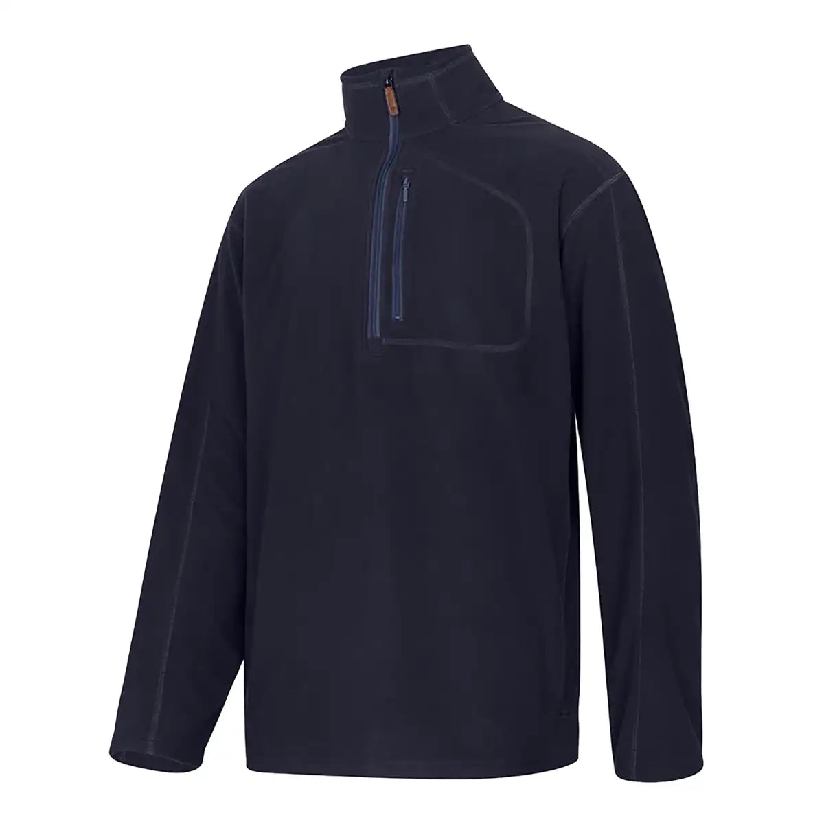 Hoggs of Fife Islander Techpro 1/4 Zip Sweatshirt - Navy - Front Hoggs of Fife Islander Techpro 1/4 Zip Sweatshirt - Navy - Front