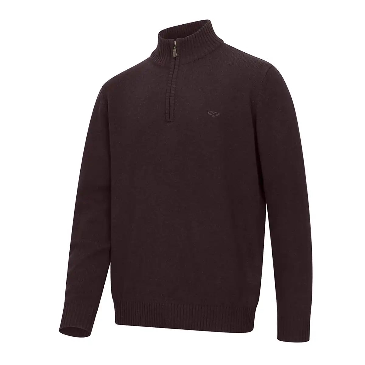 Hoggs of Fife Lothian II 1/4 Zip Pullover - Redwood Marl Hoggs of Fife Lothian II 1/4 Zip Pullover - Redwood Marl