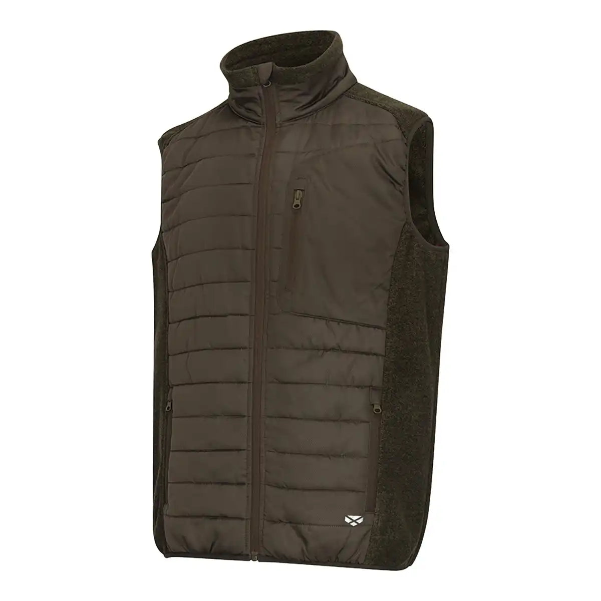 Hoggs of Fife Melville Hybrid Gilet - Dark Forest - Front Hoggs of Fife Melville Hybrid Gilet - Dark Forest - Front