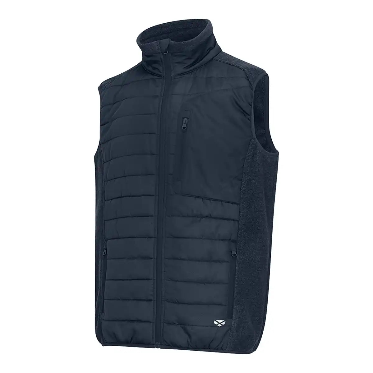 Hoggs of Fife Melville Hybrid Gilet - Midnight Navy - Front Hoggs of Fife Melville Hybrid Gilet - Midnight Navy - Front