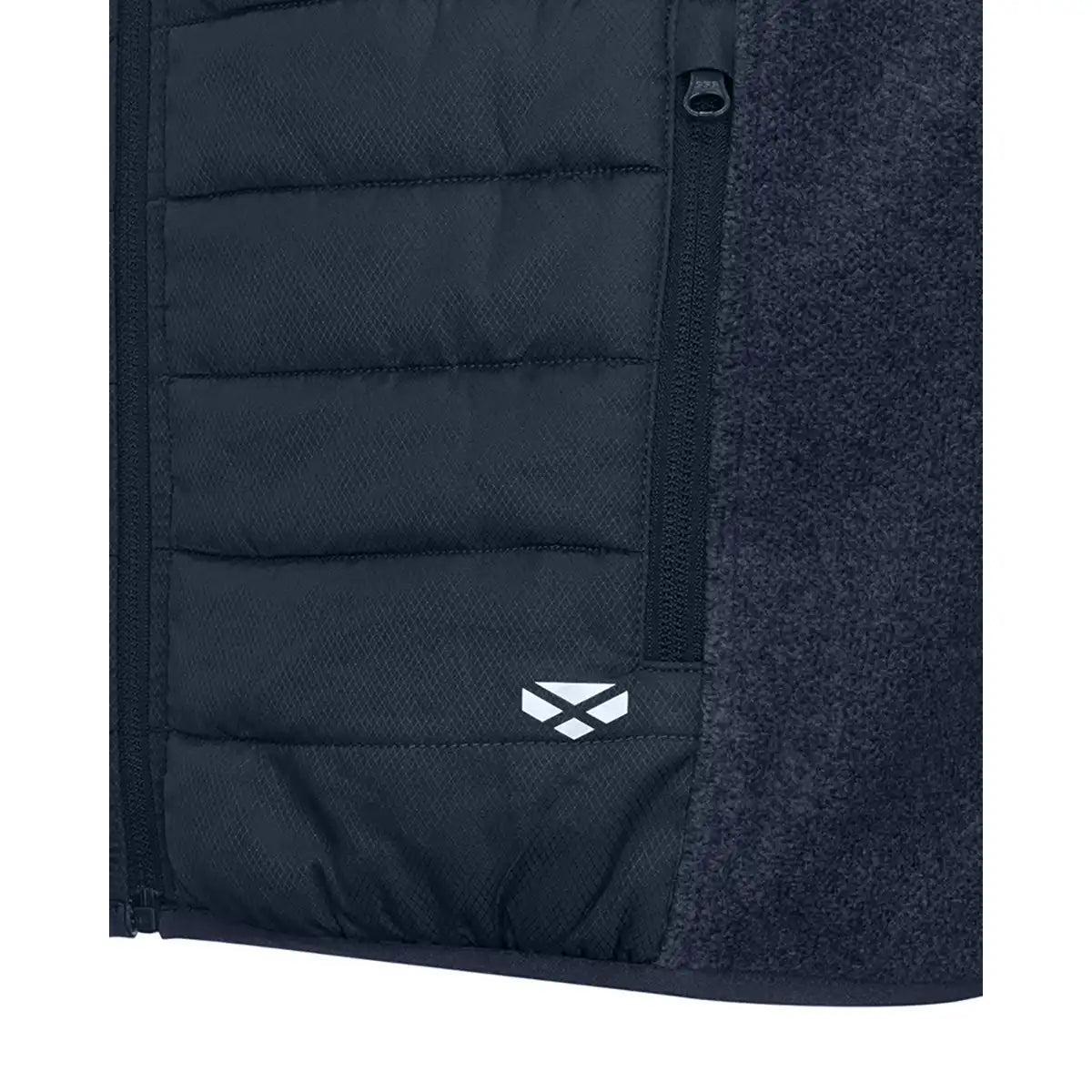 Hoggs of Fife Melville Hybrid Gilet - Midnight Navy - Pocket Detail Hoggs of Fife Melville Hybrid Gilet - Midnight Navy - Pocket Detail