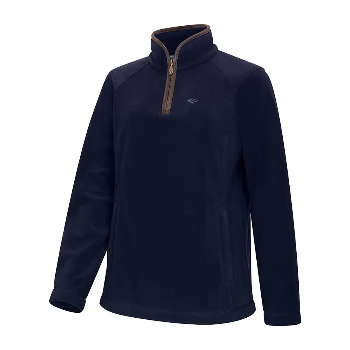 Hoggs of Fife Stenton Ladies 1/4 Zip Fleece - Midnight Navy - Front Hoggs of Fife Stenton Ladies 1/4 Zip Fleece - Midnight Navy - Front