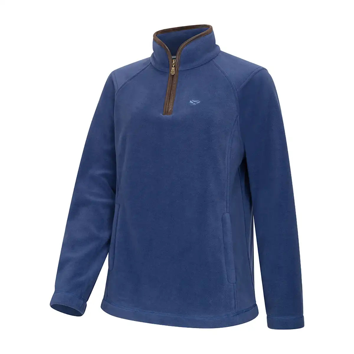 Hoggs of Fife Stenton Ladies 1/4 Zip Fleece - Nordic Blue Front View Hoggs of Fife Stenton Ladies 1/4 Zip Fleece - Nordic Blue Front View