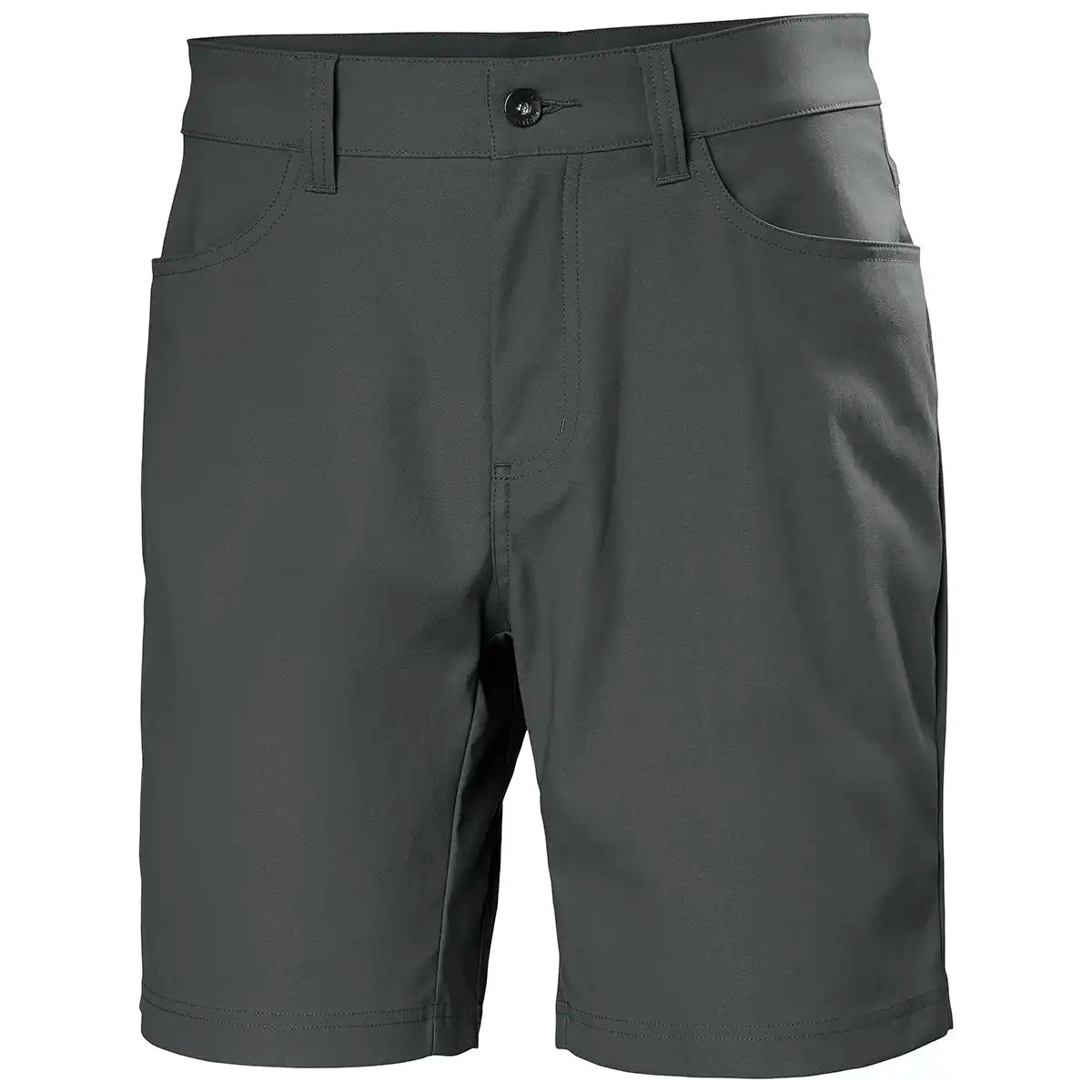 Helly Hansen Holmen 5 Pocket Shorts- Ebony- front view Helly Hansen Holmen 5 Pocket Shorts- Ebony- front view