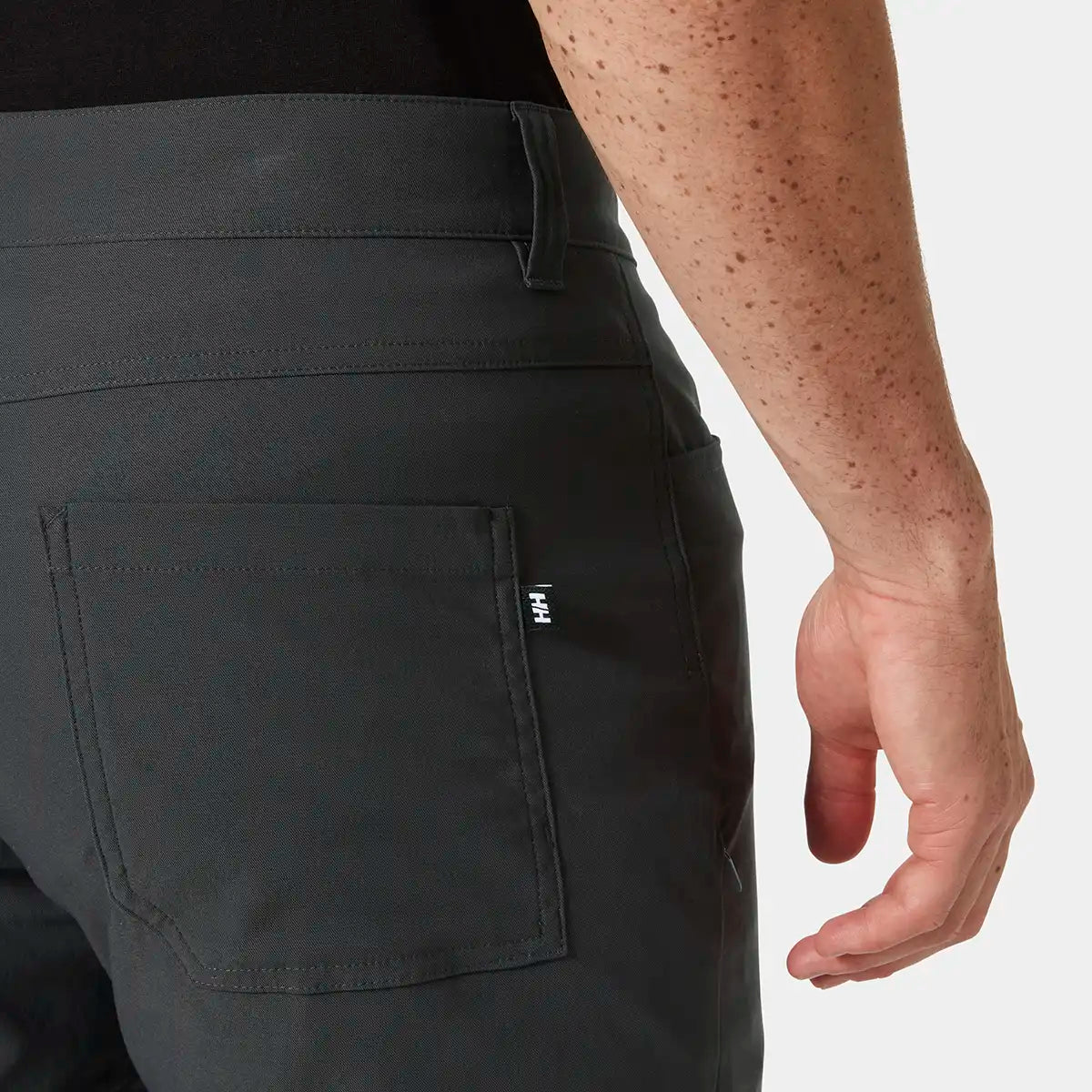 Helly Hansen Holmen 5 Pocket Shorts- Ebony- back pocket Helly Hansen Holmen 5 Pocket Shorts- Ebony- back pocket