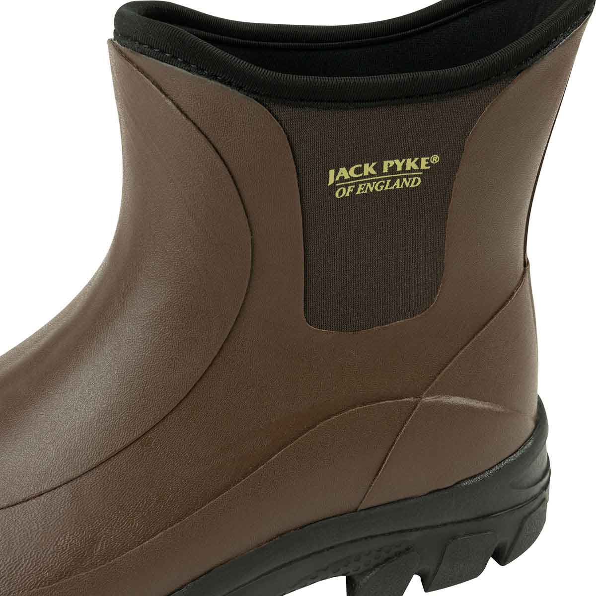 Jack Pyke Ankle Wellie Boot - brown detail Jack Pyke Ankle Wellie Boot - brown detail