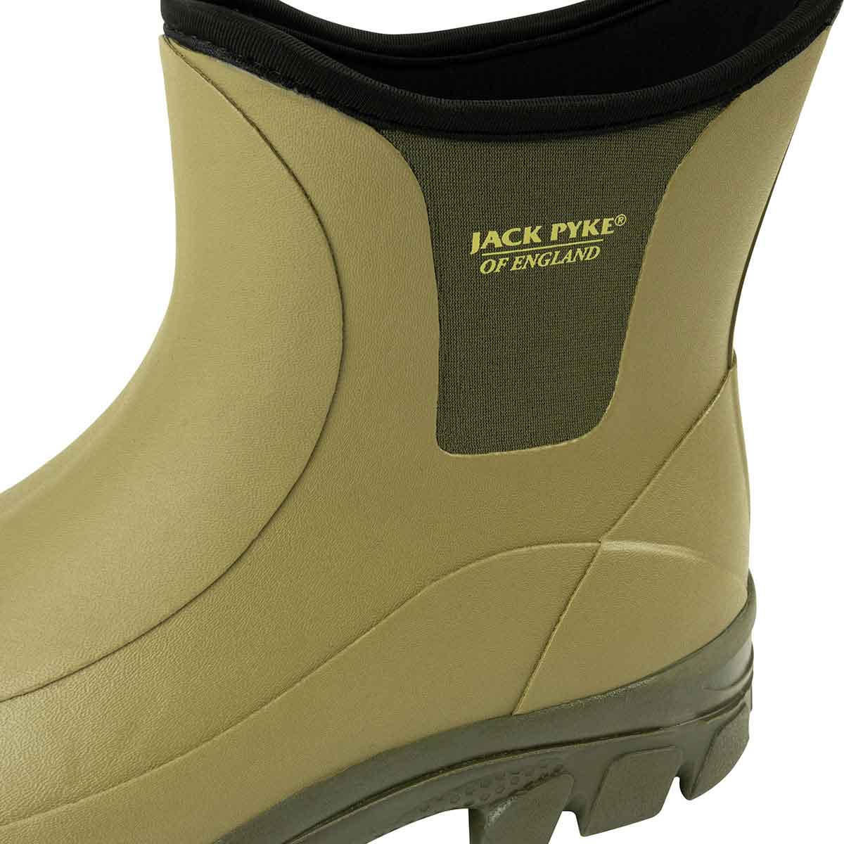Jack Pyke Ankle Wellie Boot - green detail Jack Pyke Ankle Wellie Boot - green detail