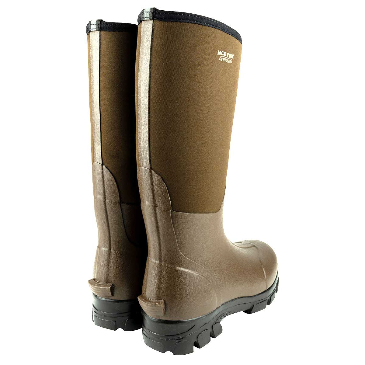 Jack Pyke Ashcombe Neoprene Wellington - brown rear Jack Pyke Ashcombe Neoprene Wellington - brown rear