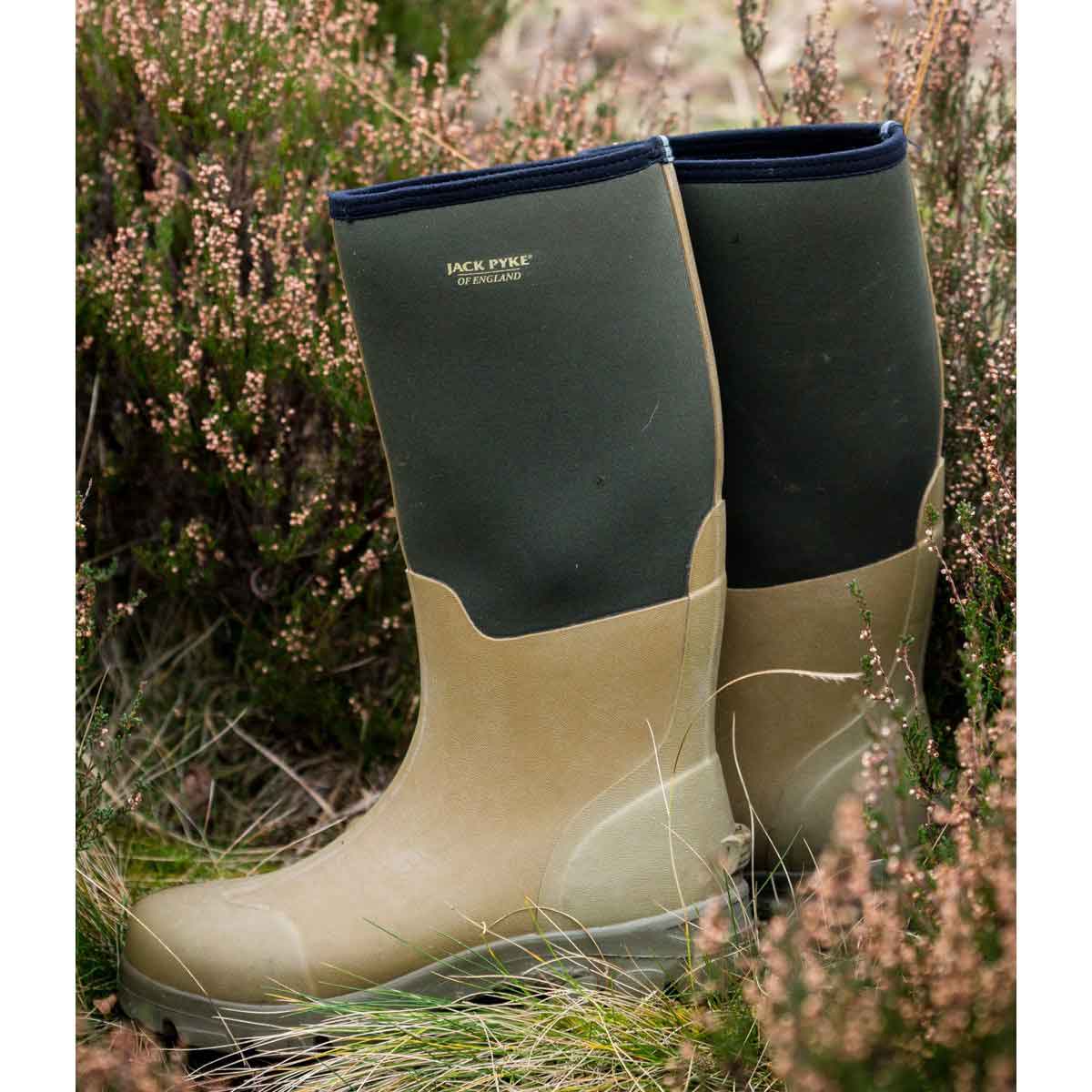 Jack Pyke Ashcombe Neoprene Wellington - green pair Jack Pyke Ashcombe Neoprene Wellington - green pair