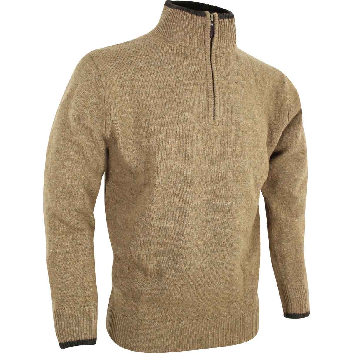 Jack Pyke Ashcombe Zipknit Pullover - barley Jack Pyke Ashcombe Zipknit Pullover - barley