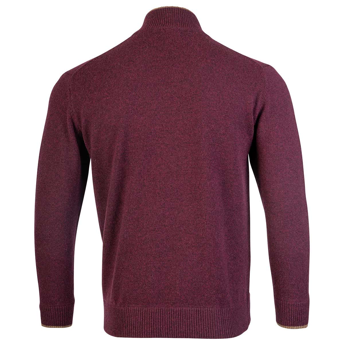 Jack Pyke Ashcombe Zipknit Pullover - plum rear Jack Pyke Ashcombe Zipknit Pullover - plum rear