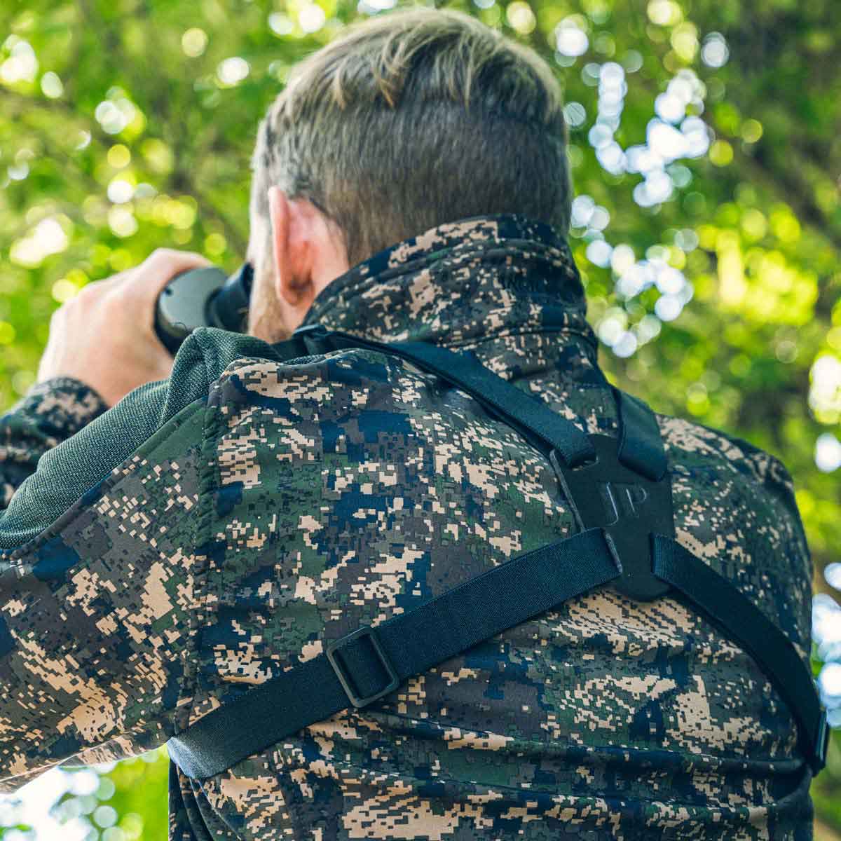 Jack Pyke Binoculars Harness - on model Jack Pyke Binoculars Harness - on model