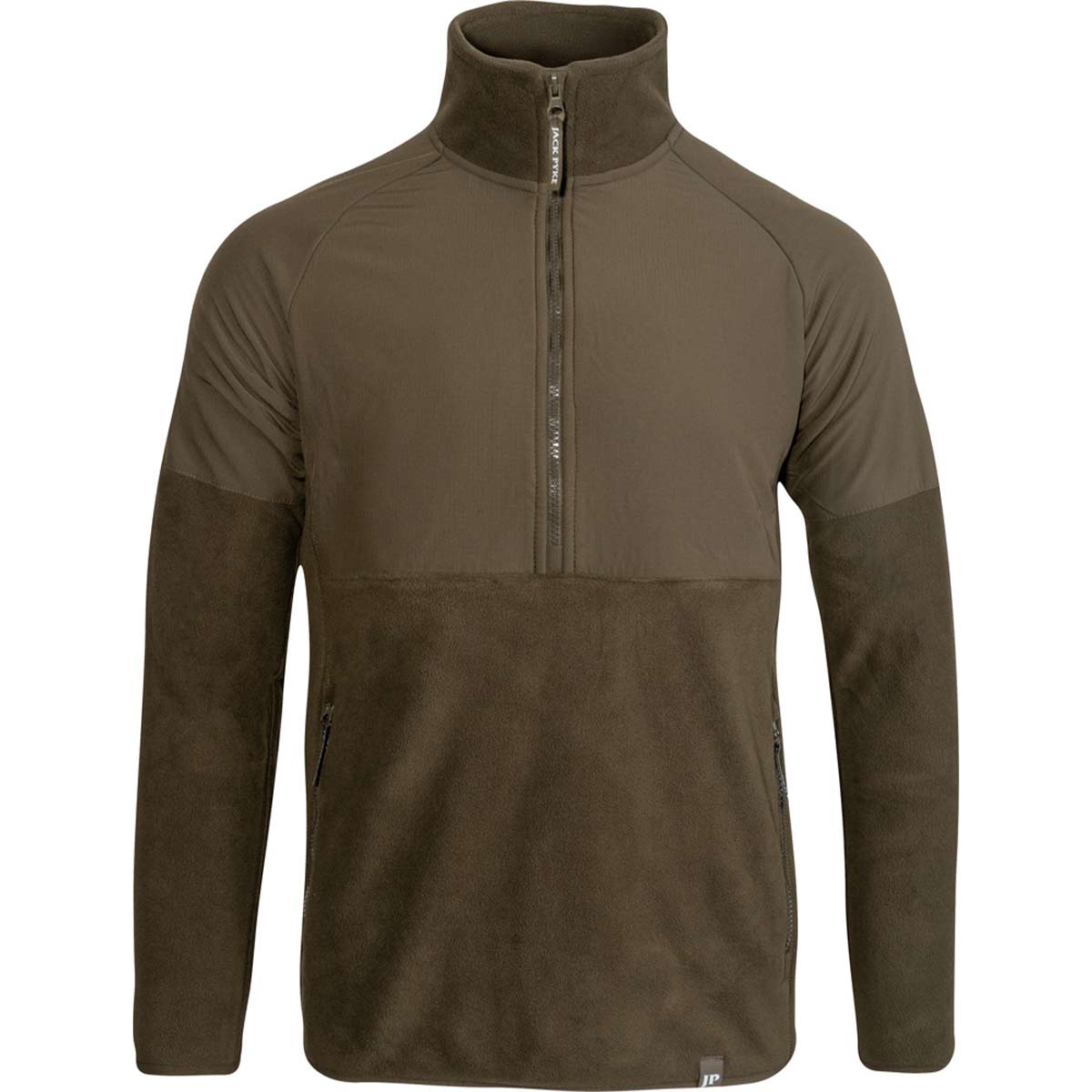 Jack Pyke Bleasdale Half Zip Fleece Top - Dark Olive Jack Pyke Bleasdale Half Zip Fleece Top - Dark Olive