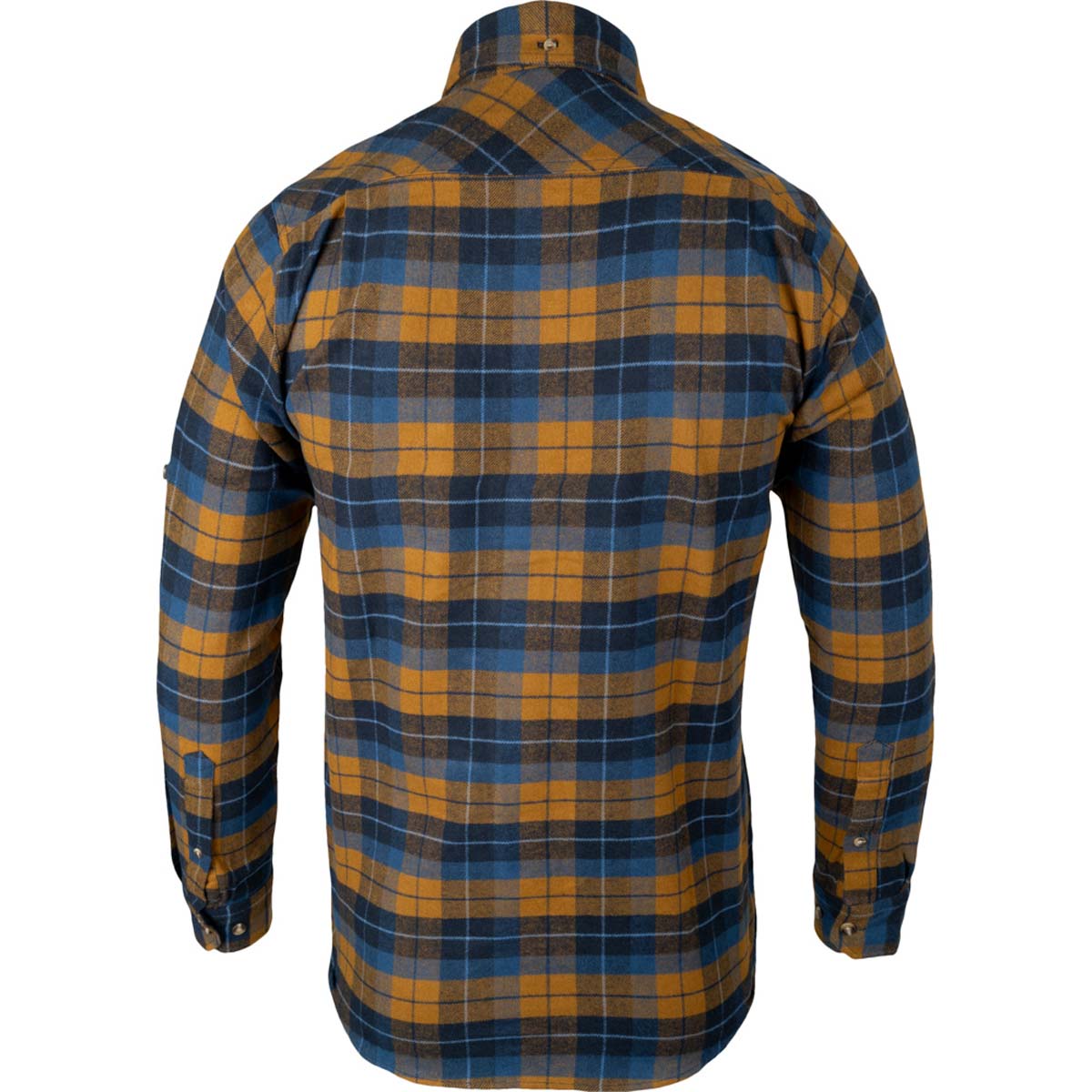 Jack Pyke Bleasdale Heavy Flannel Shirt - Navy - Rear Jack Pyke Bleasdale Heavy Flannel Shirt - Navy - Rear