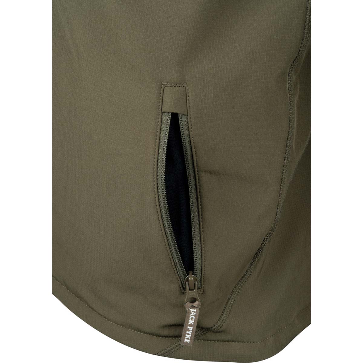 Jack Pyke Bleasdale Softshell Jacket - Side Pocket Detail Jack Pyke Bleasdale Softshell Jacket - Side Pocket Detail