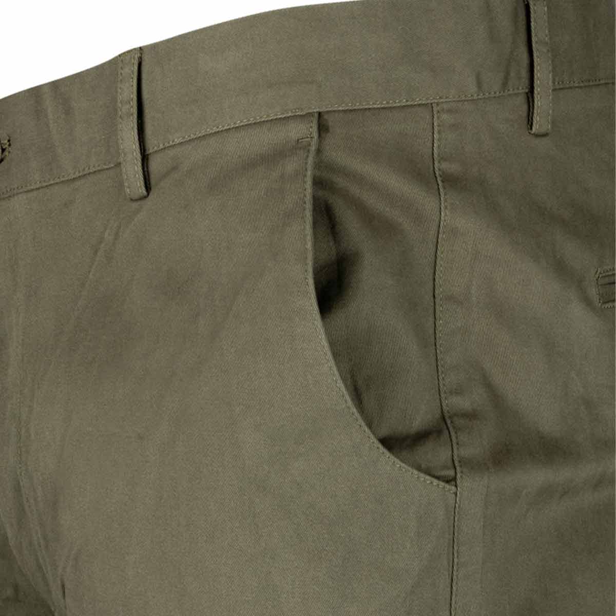 Jack Pyke Chino Trousers - Khaki Olive - Detail Jack Pyke Chino Trousers - Khaki Olive - Detail
