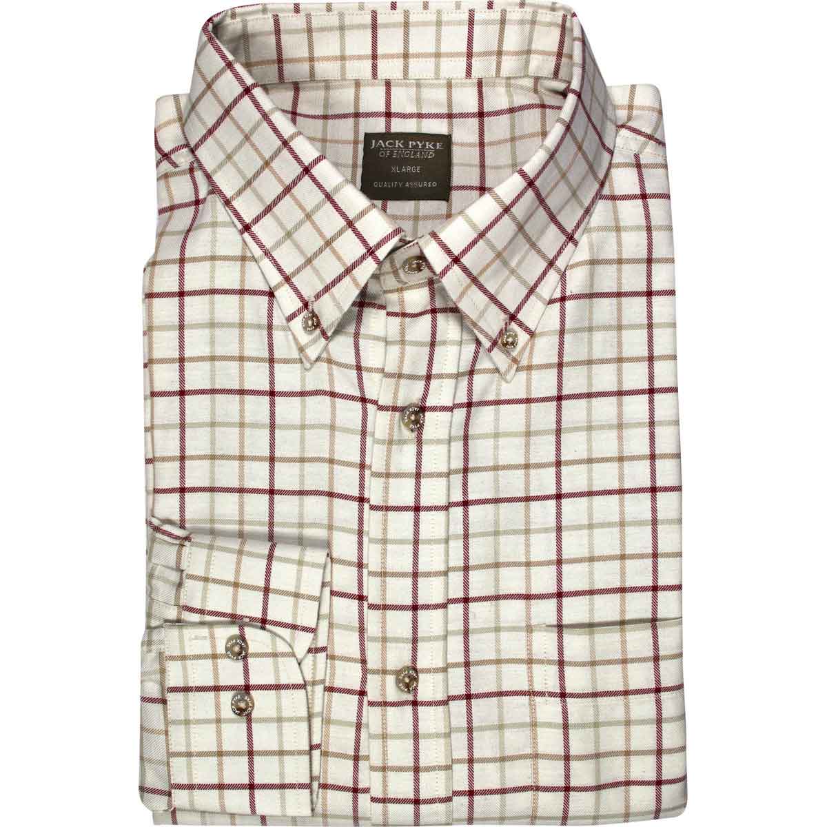 Jack Pyke Countryman Shirts - burgundy check Jack Pyke Countryman Shirts - burgundy check