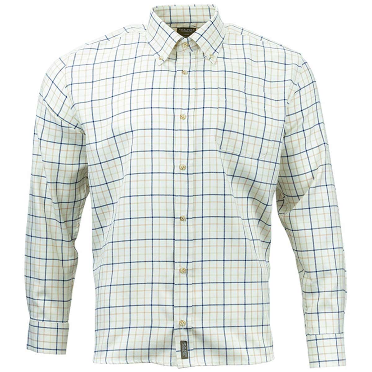 Jack Pyke Countryman Shirts - navy check on model Jack Pyke Countryman Shirts - navy check on model