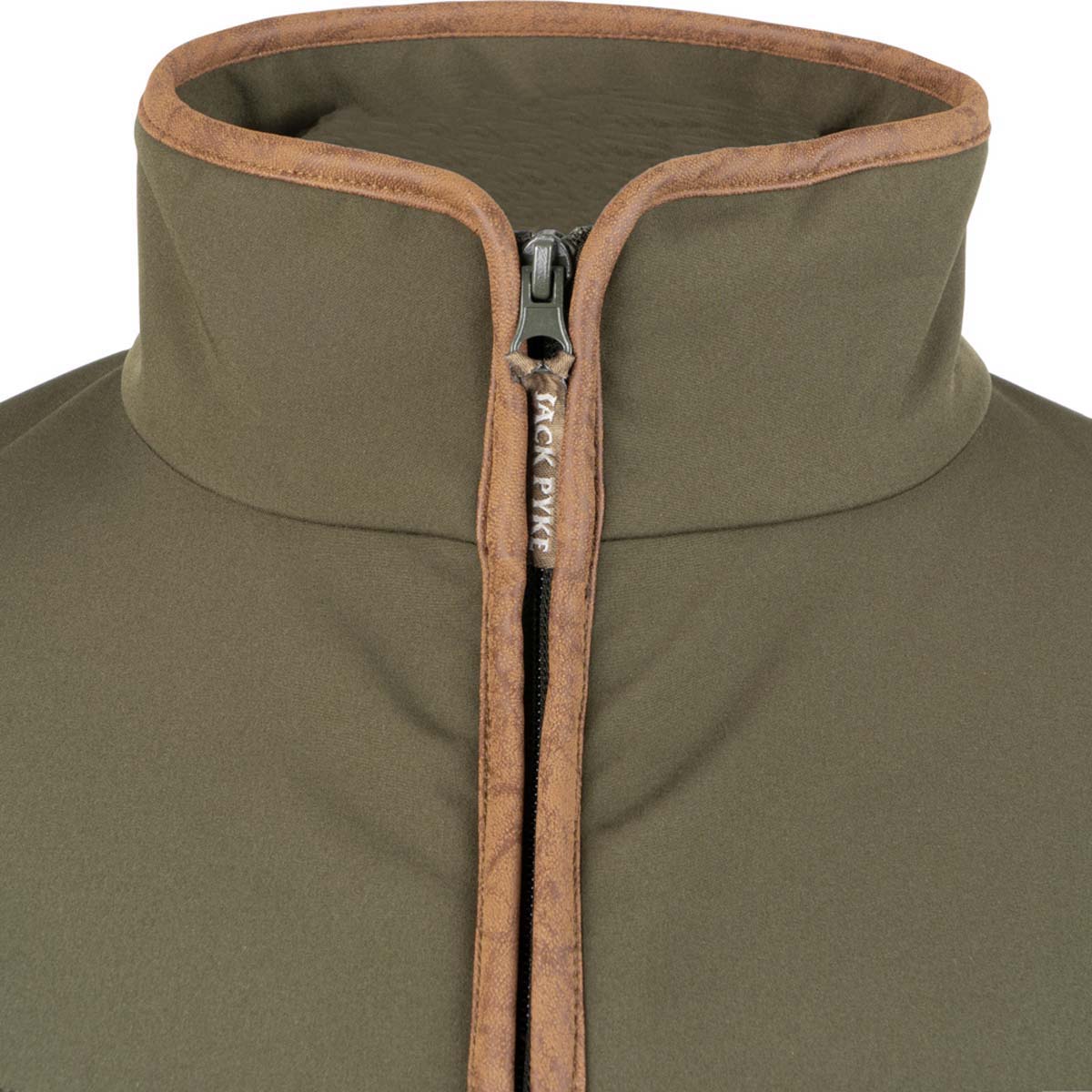 Jack Pyke County Softshell Jacket - neck Detail Jack Pyke County Softshell Jacket - neck Detail