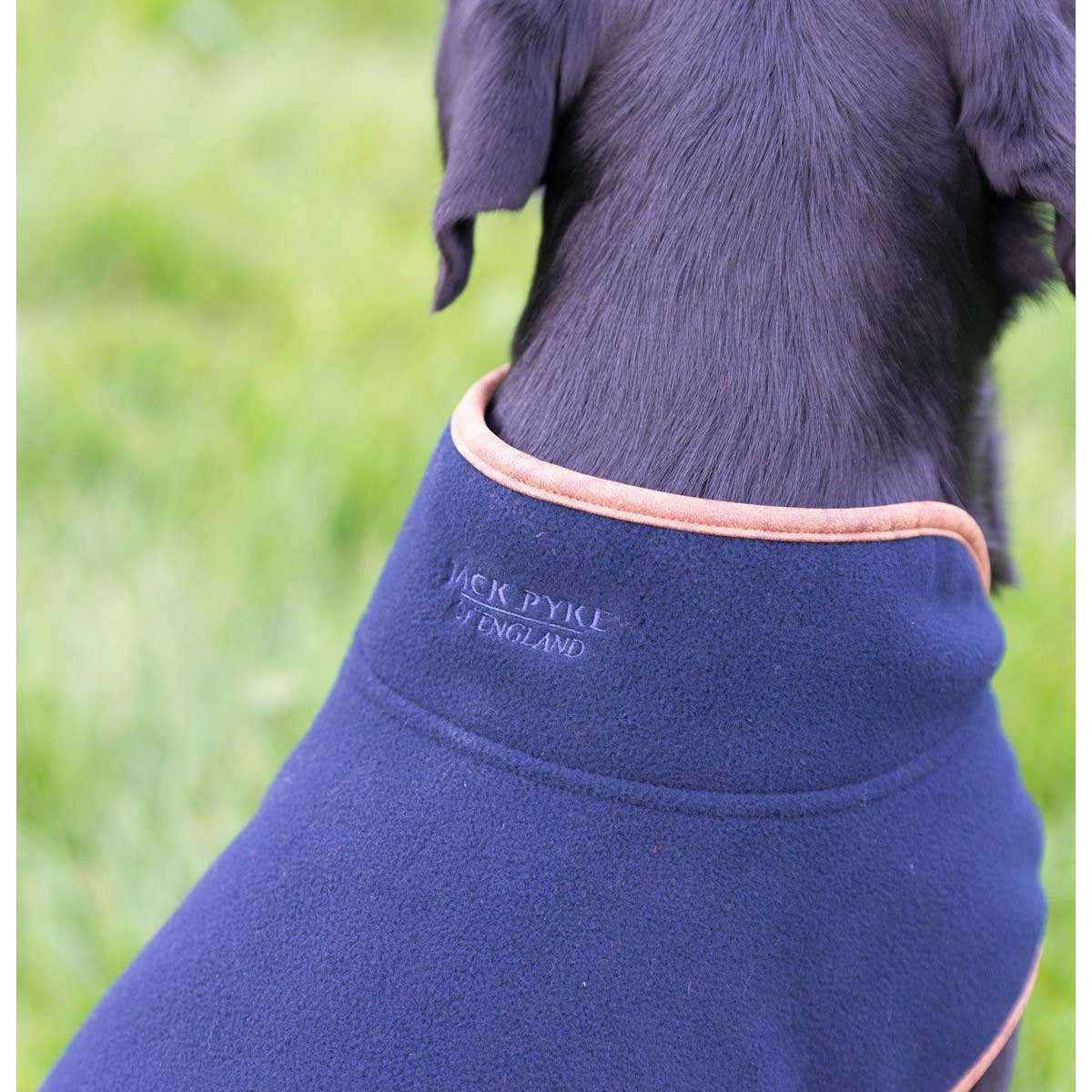 Jack Pyke Fleece Dog Coat - navy detail Jack Pyke Fleece Dog Coat - navy detail