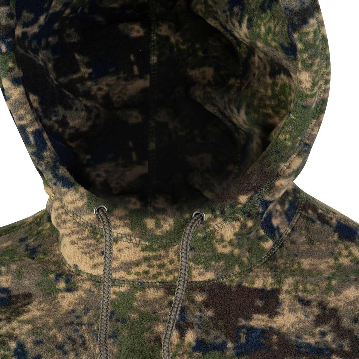 Jack Pyke Fleece Hoodie Digicam - hood detail Jack Pyke Fleece Hoodie Digicam - hood detail