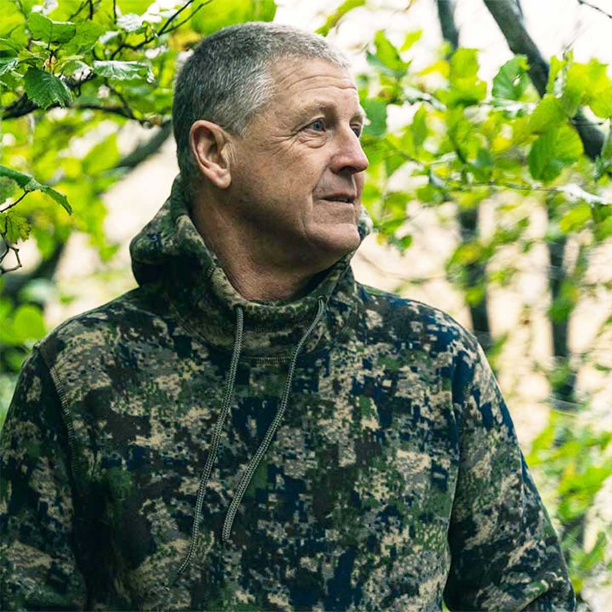 Jack Pyke Fleece Hoodie Digicam - on model Jack Pyke Fleece Hoodie Digicam - on model