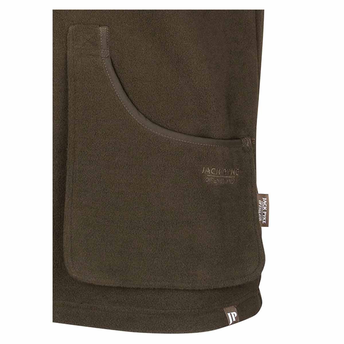 Jack Pyke Fleece Shooters Gilet Dark Olive Pocket Jack Pyke Fleece Shooters Gilet Dark Olive Pocket