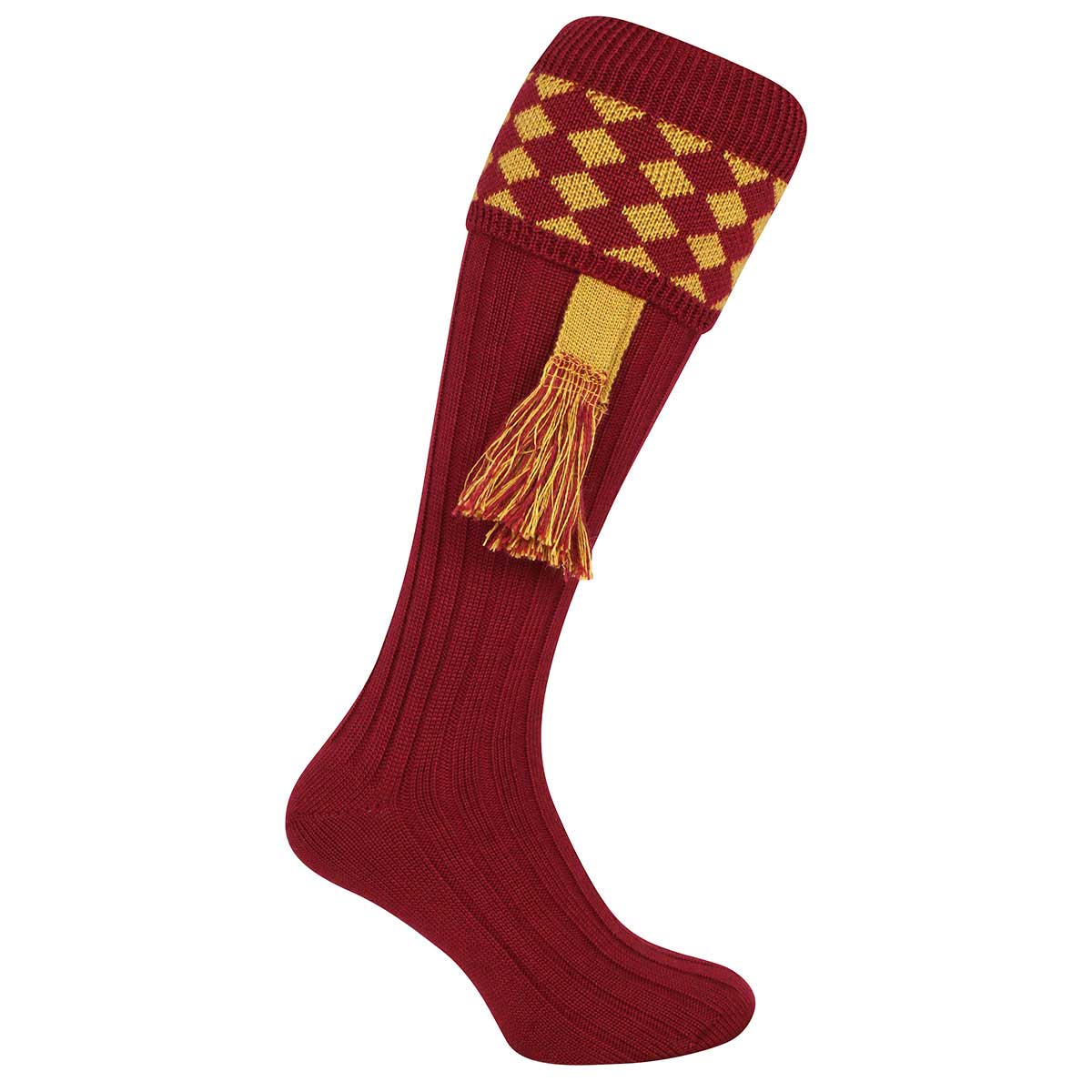 Jack Pyke Harlequin Socks - burgundy Jack Pyke Harlequin Socks - burgundy