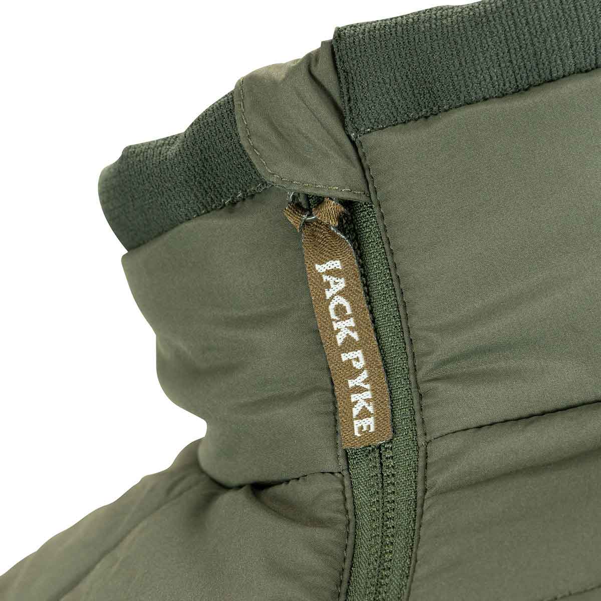 Jack Pyke Hybrid Jacket - zip detail Jack Pyke Hybrid Jacket - zip detail