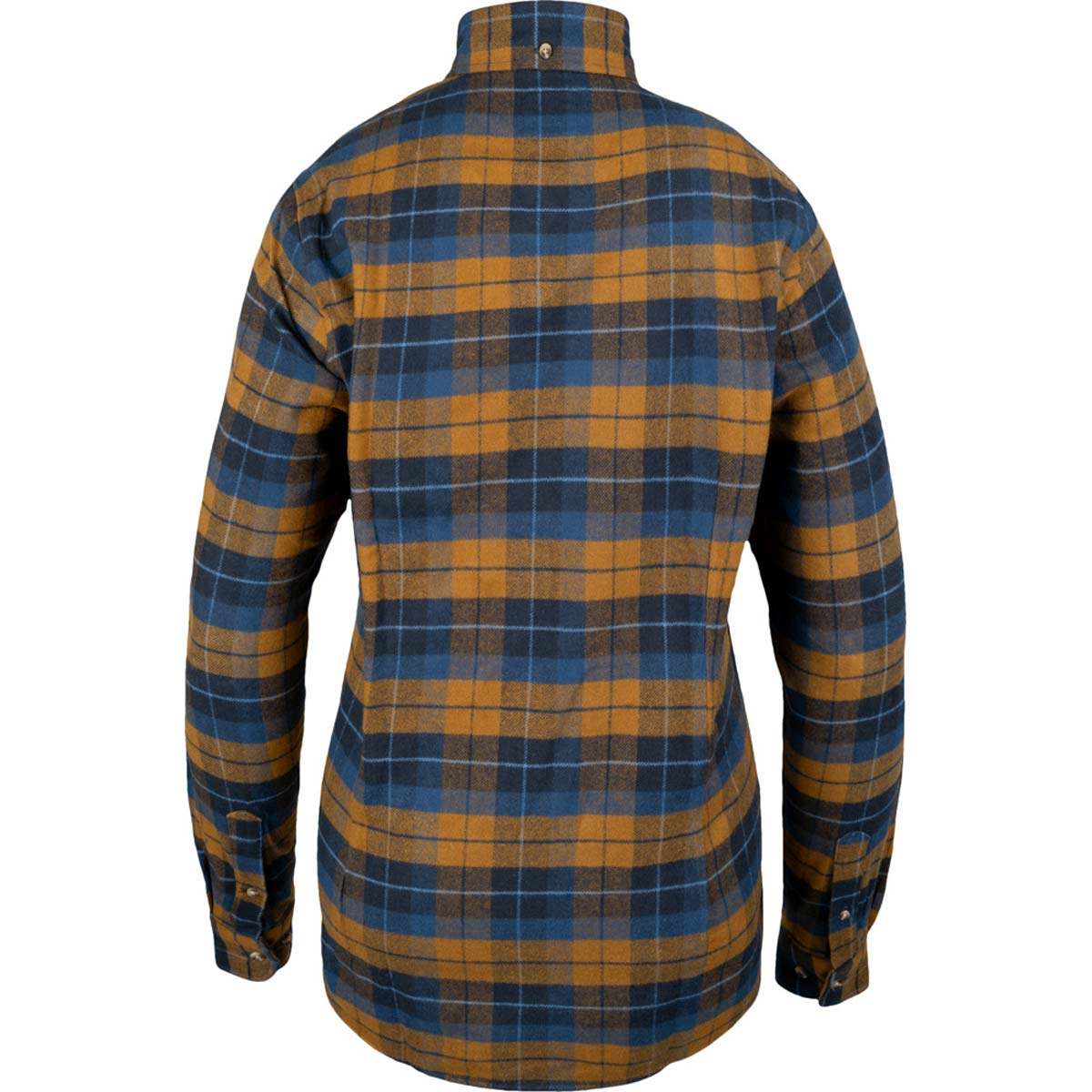Jack Pyke Ladies Bleasdale Heavy Flannel Shirt - Navy/Russet - Rear Jack Pyke Ladies Bleasdale Heavy Flannel Shirt - Navy/Russet - Rear