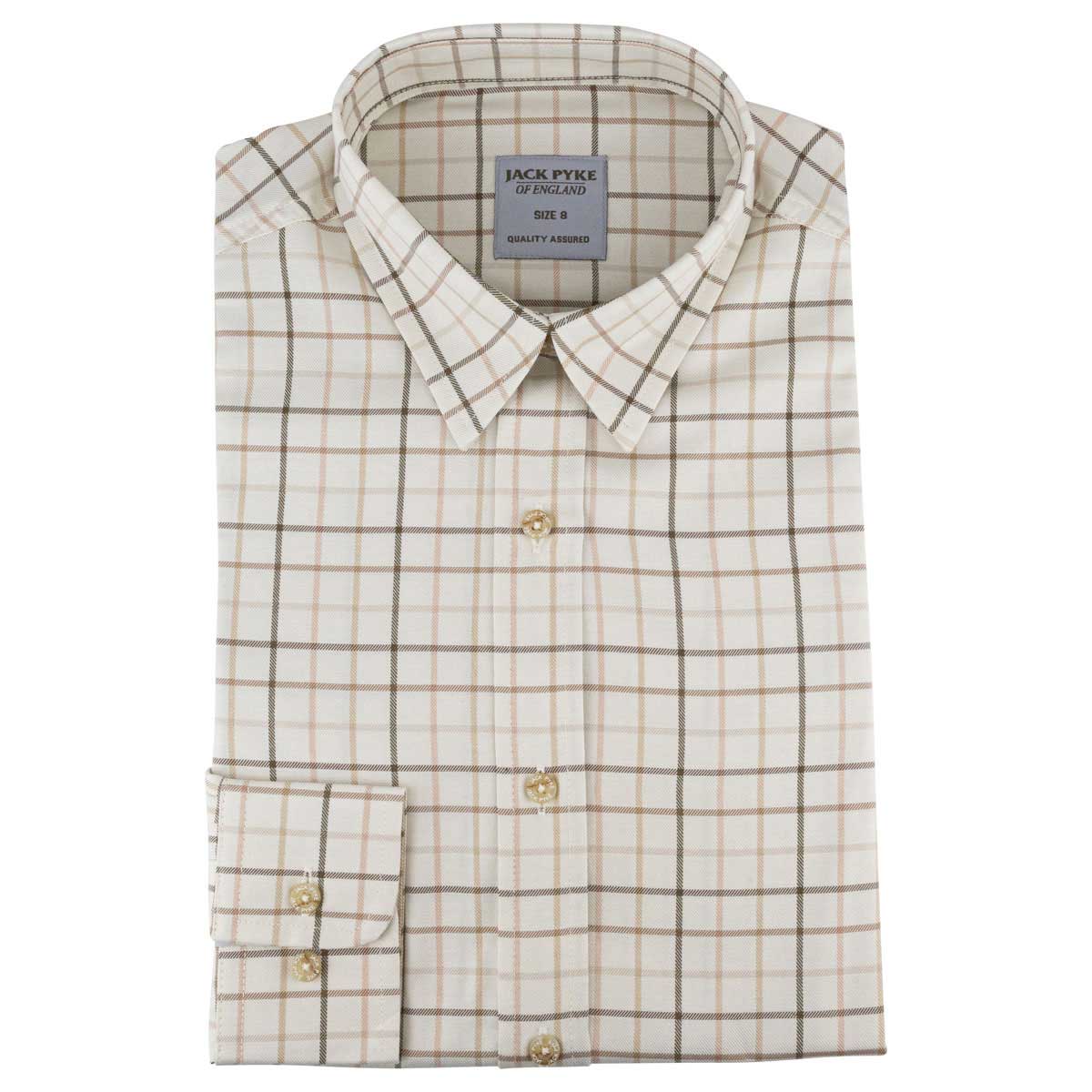 Jack Pyke Ladies Countryman Brown Check Shirt Jack Pyke Ladies Countryman Brown Check Shirt