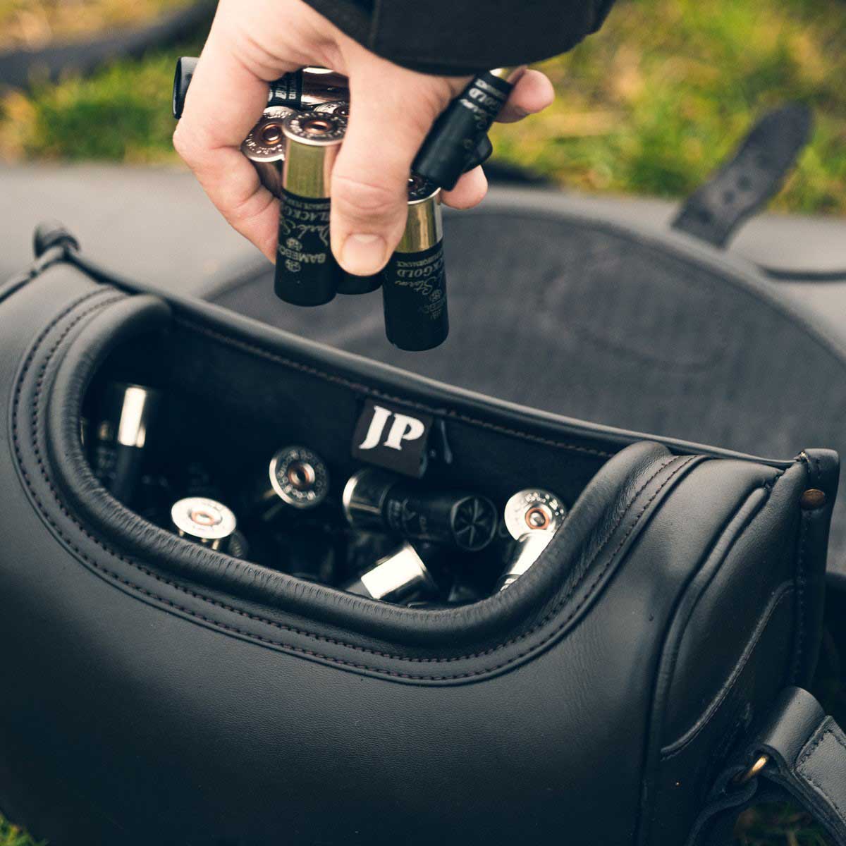 Jack Pyke Leather Cartridge Bag - lifestyle Jack Pyke Leather Cartridge Bag - lifestyle