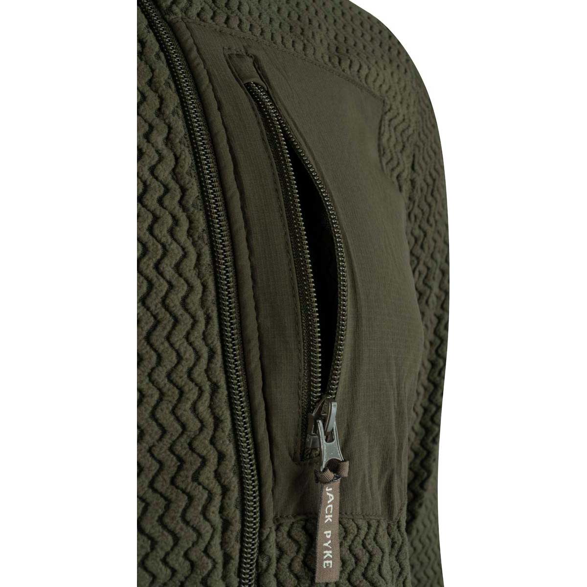 Jack Pyke Lightweight Z Fleece Jacket - Chest Pocket Detail Jack Pyke Lightweight Z Fleece Jacket - Chest Pocket Detail