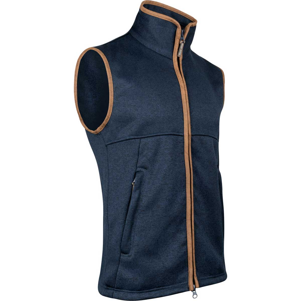 Jack Pyke Melange Navy Fleece Gilet - Side View Jack Pyke Melange Navy Fleece Gilet - Side View