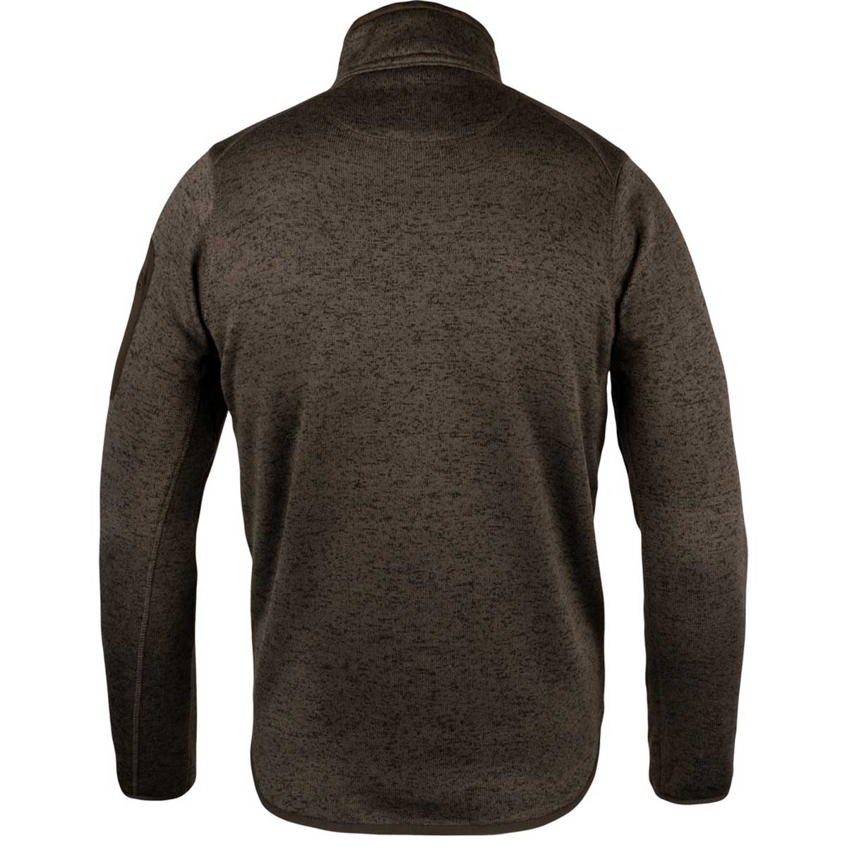 Jack Pyke Melange Quarter Zip Fleece - brown rear Jack Pyke Melange Quarter Zip Fleece - brown rear