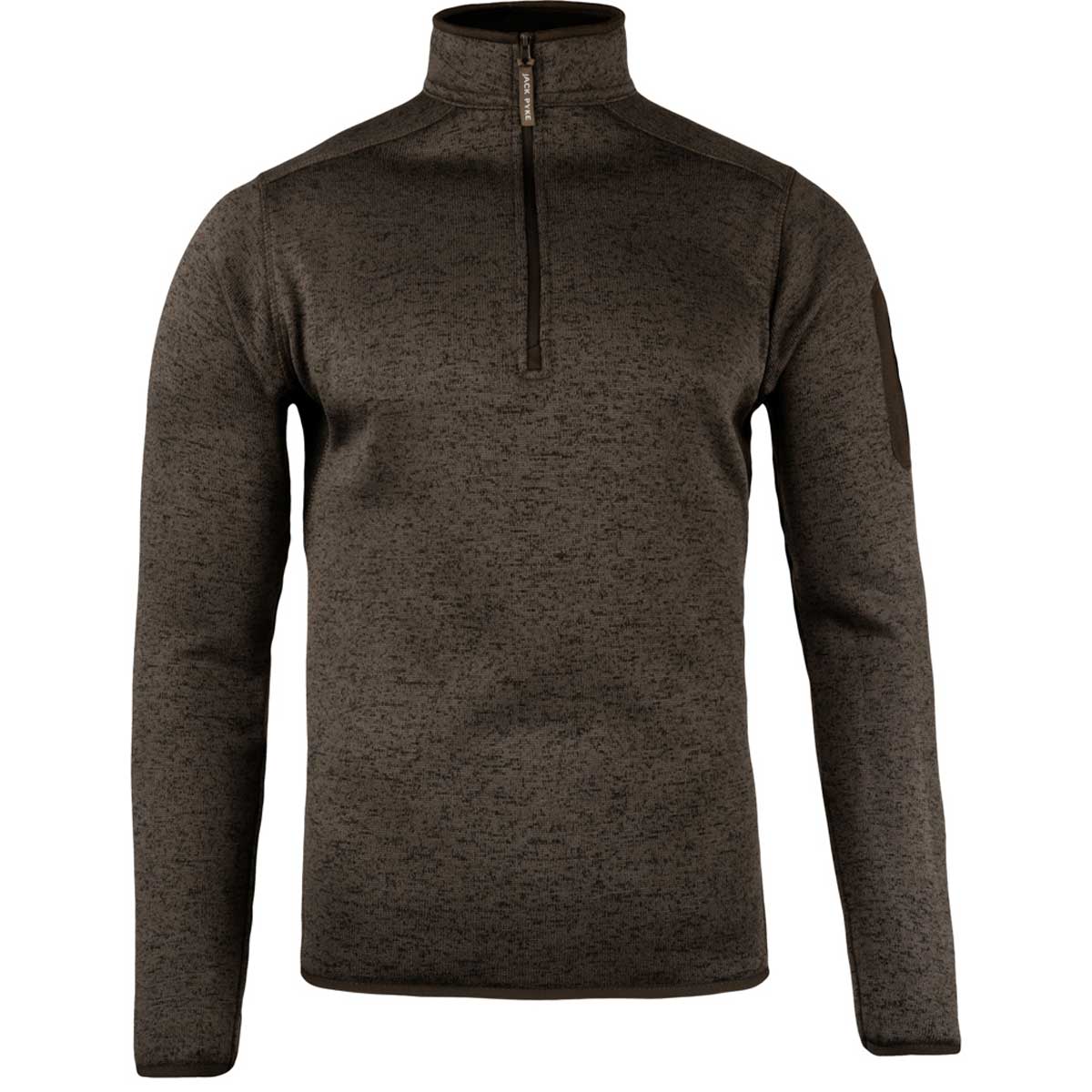 Jack Pyke Melange Quarter Zip Fleece - brown Jack Pyke Melange Quarter Zip Fleece - brown