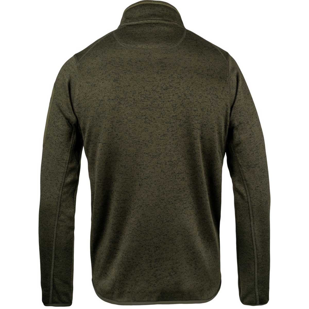 Jack Pyke Melange Quarter Zip Fleece - green rear Jack Pyke Melange Quarter Zip Fleece - green rear