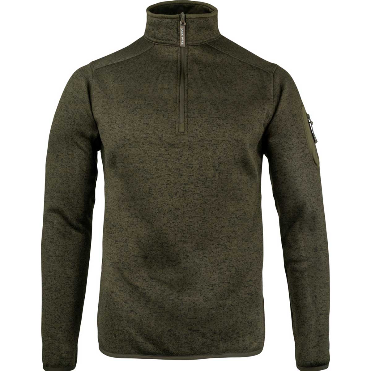 Jack Pyke Melange Quarter Zip Fleece - green Jack Pyke Melange Quarter Zip Fleece - green