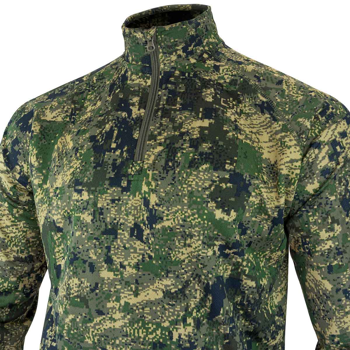 Jack Pyke Quick Wick Armour Top Digicam - zip neck Jack Pyke Quick Wick Armour Top Digicam - zip neck