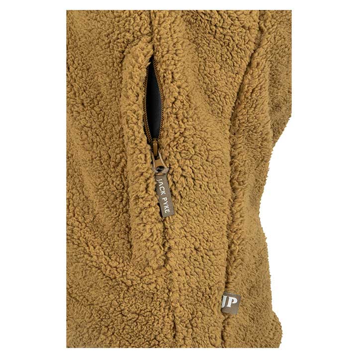 Jack Pyke Sherpa Fleece Gilet - camel pocket Jack Pyke Sherpa Fleece Gilet - camel pocket