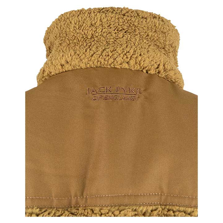 Jack Pyke Sherpa Fleece Gilet - camel logo detail Jack Pyke Sherpa Fleece Gilet - camel logo detail