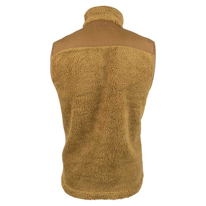 Jack Pyke Sherpa Fleece Gilet - camel rear Jack Pyke Sherpa Fleece Gilet - camel rear