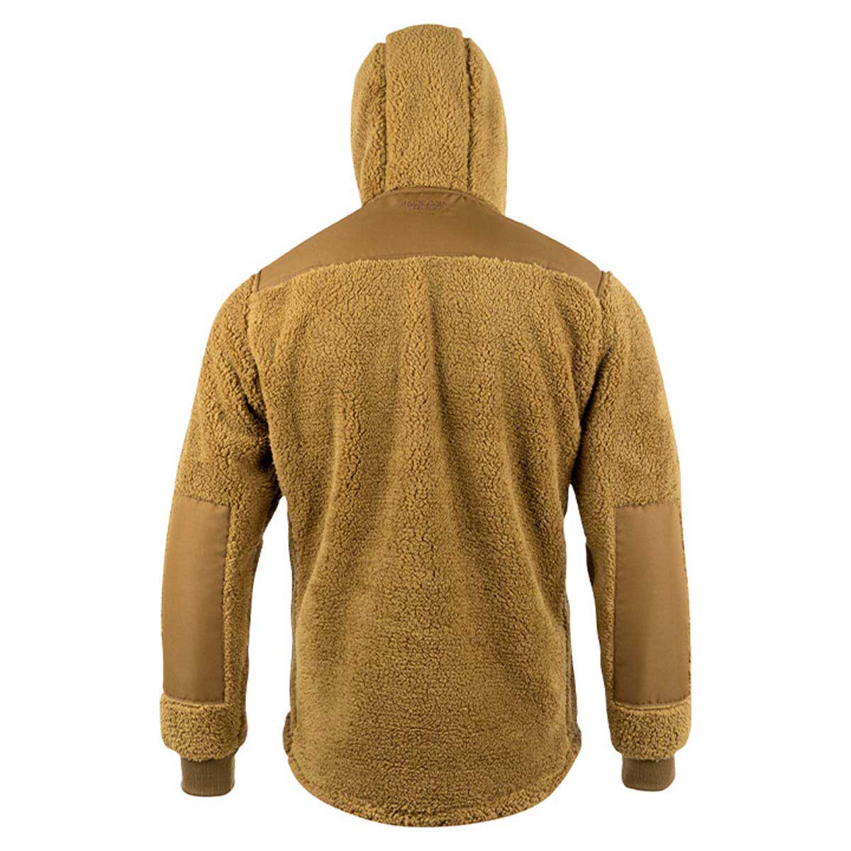 Jack Pyke Sherpa Fleece Hoodie Gen 2 - camel Rear View Jack Pyke Sherpa Fleece Hoodie Gen 2 - camel Rear View