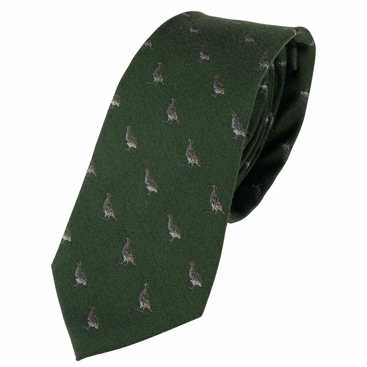 Jack Pyke Silk Tie Partridge Green Jack Pyke Silk Tie Partridge Green