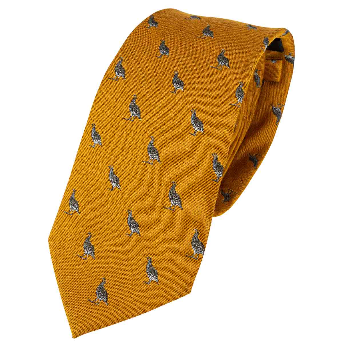 Jack Pyke Silk Tie Partridge Mustard Jack Pyke Silk Tie Partridge Mustard